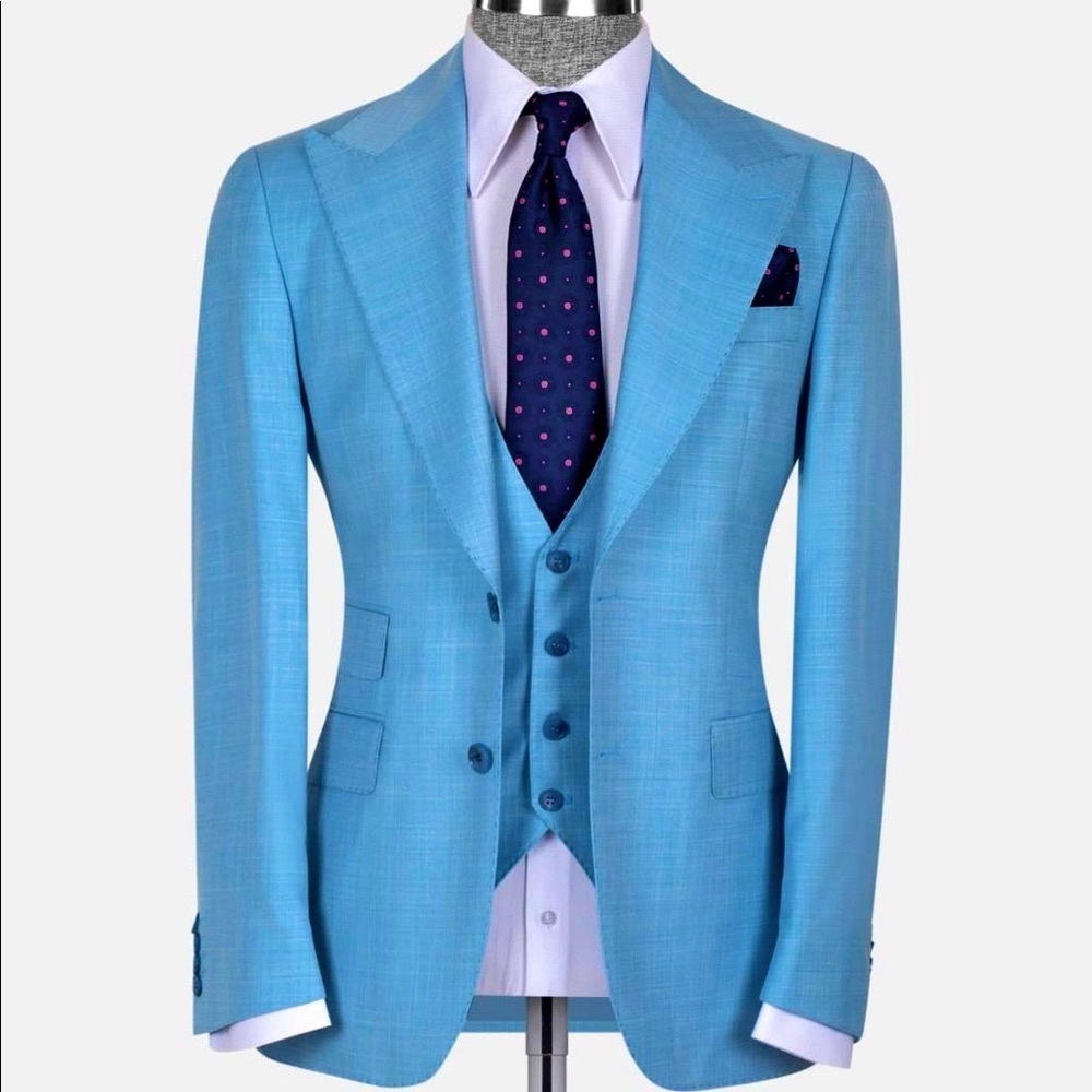 Light Blue Suit. New